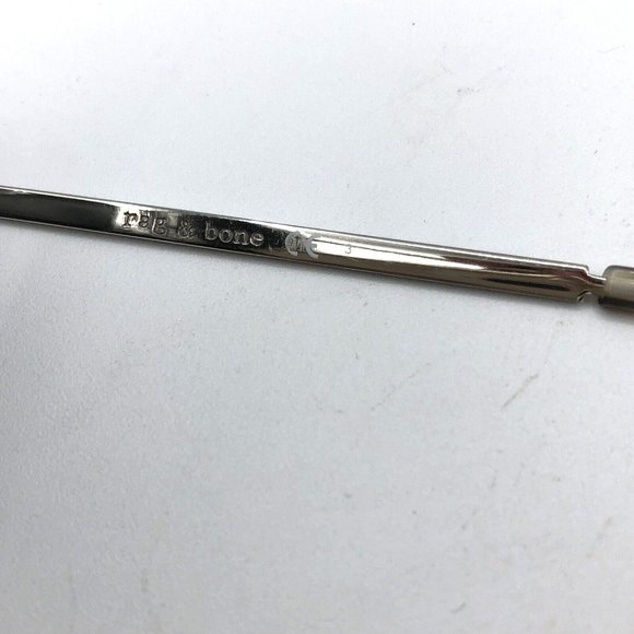 RAG & BONE Aviator RNB1006/S Silver Metal Frame Gray Mirror Lens Sunglasses - Picture 5 of 10